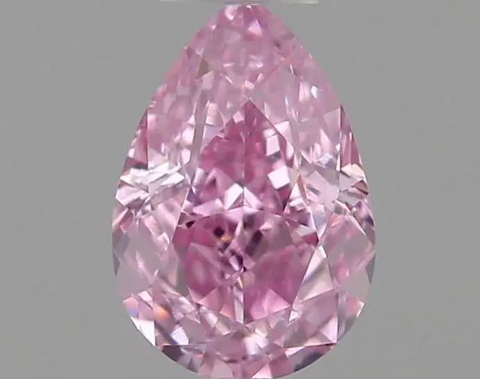 0.20ct Pear Natural Diamond (Colour Fancy Intense Pink Purple, Clarity VS1, GIA Certified)