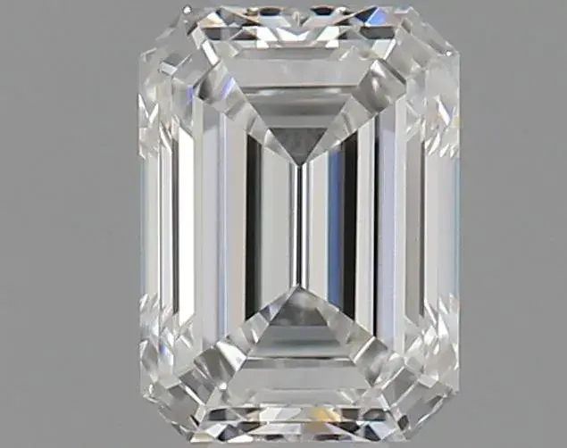 0.42ct Emerald Natural Diamond (Colour F, Clarity VVS1, Cut GD, GIA Certified)
