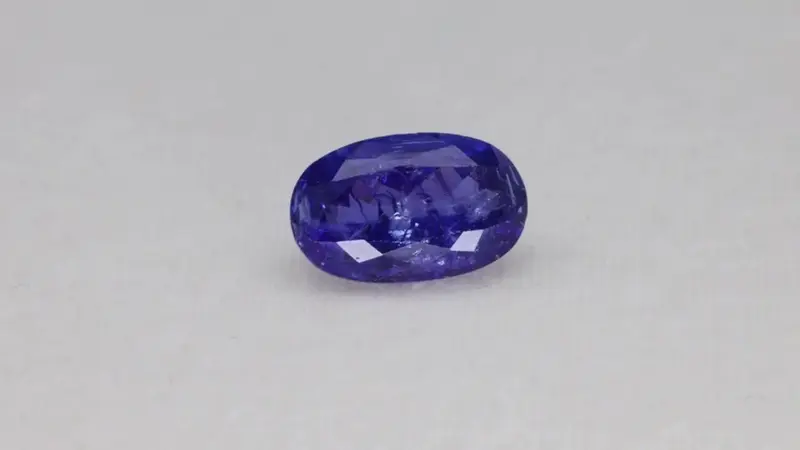 7.89ct Oval Natural Tanzanite (Colour Blue, Clarity Moderately Included, Cut Faceted)