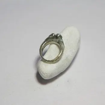 Anello ETNICO argento antico 2 PAVONI