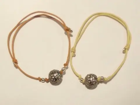 Bracciale / Collana sfera argento - Zircone