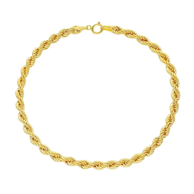 Bracciale Corda Oro Giallo 18kt Ø 3,70 MM