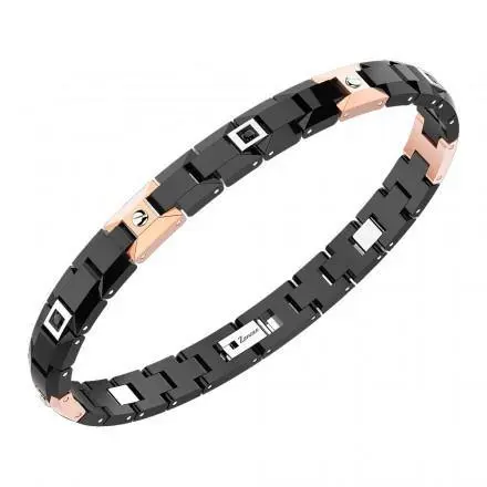 Bracciale in acciaio e ceramica - EHB161