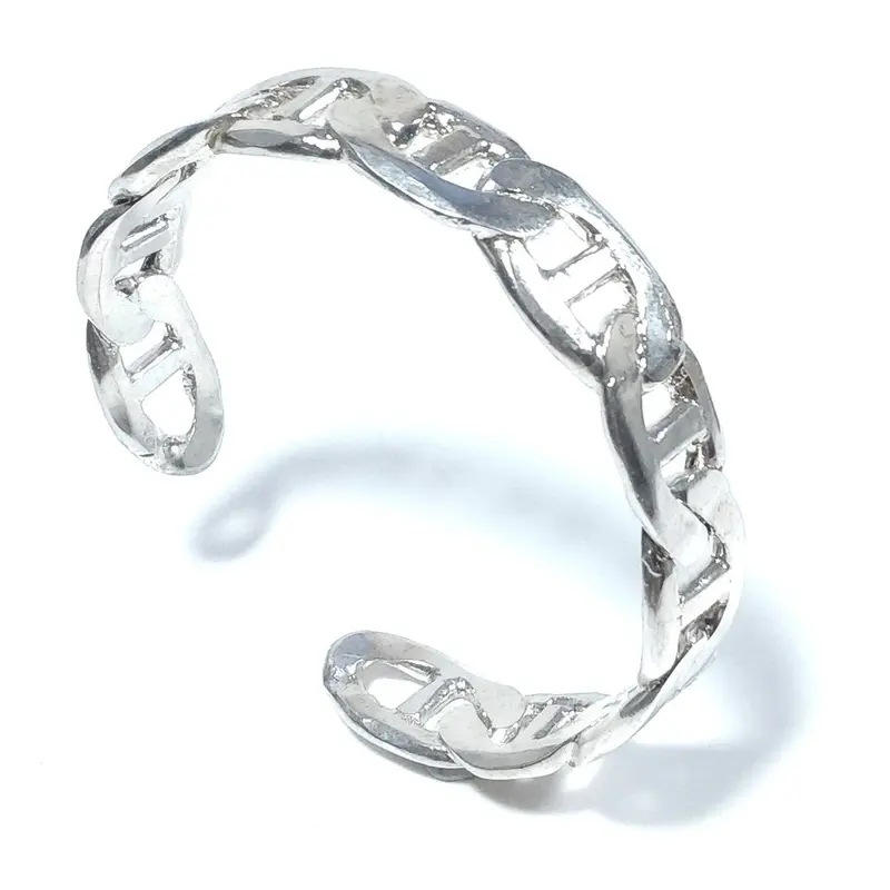Bracciale rigido in argento catena barca - SEA