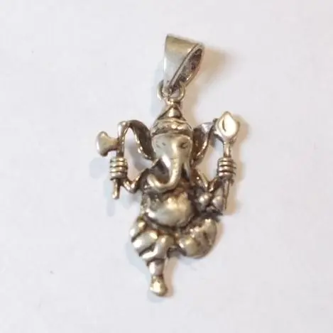 Ciondolo Ganesha danzante in argento
