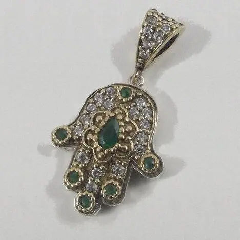 CIONDOLO MANO DI FATIMA argento/bronzo