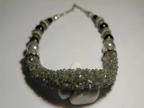 Collana donna argento con Labradorite