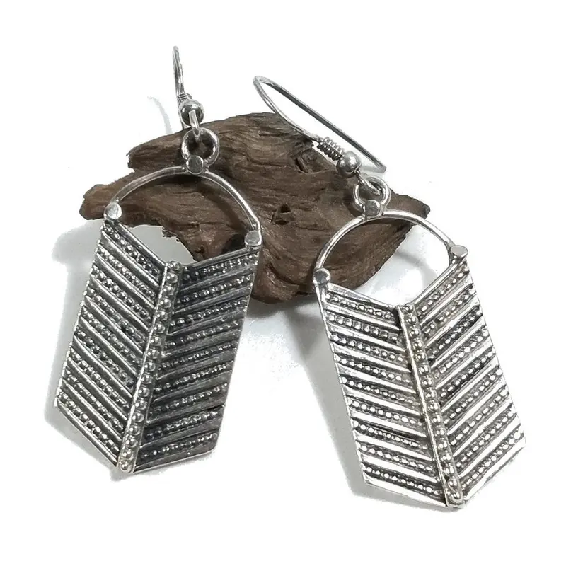 ORECCHINI etnici in argento 925 freccia