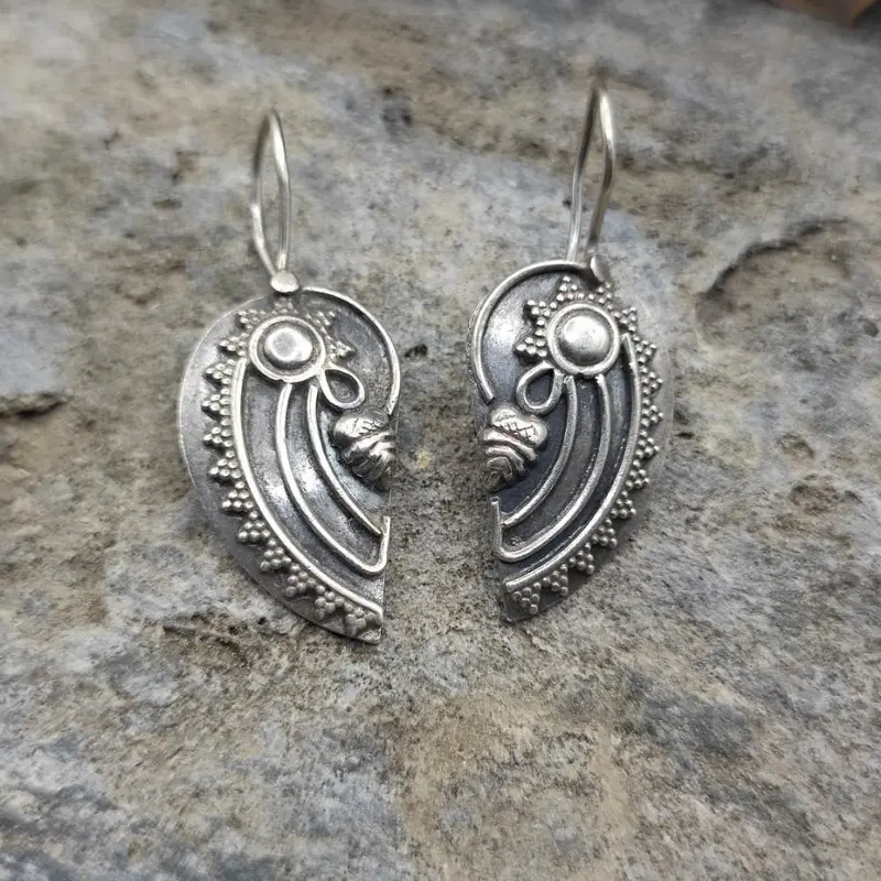 Orecchini etnici in argento 925 - NAUTILUS