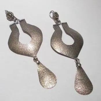 Orecchini etnici in argento antico - SIMIKOT