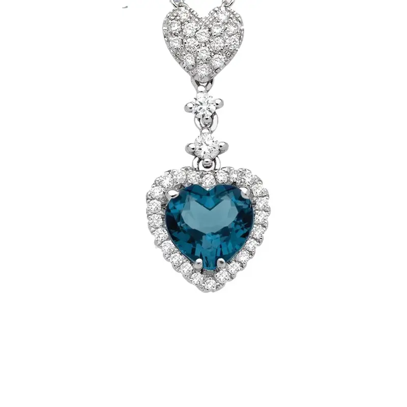 Pendente da donna con topazio blu london